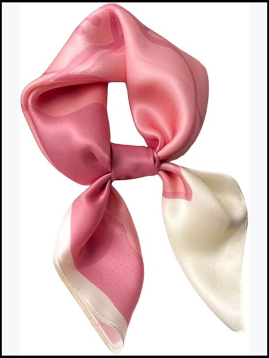 WUZININGLE 100% Mulberry Silk Scarf 27 27x27 Pure Mulberry Silk Square Scarf Hair Wrap Neckerchief Soft Smooth